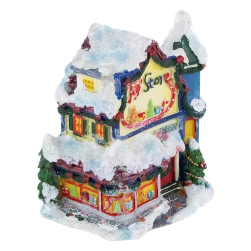 Hot Children's Toy Store Christmas Village Building Decoration - 4" Building Sets