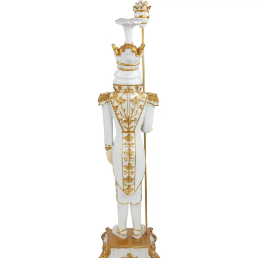 Discount Christmas Nutcracker Soldier with Scepter - 25.75" - White and Gold Nutcrackers
