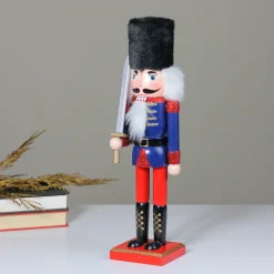 Best Christmas Nutcracker Soldier with Faux Fur Hat and Sword - 14