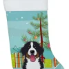 Hot Christmas Tree and Bernese Mountain Dog Christmas Stocking BB1609CS Stockings