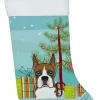 New Christmas Tree and Boxer Christmas Stocking BB1595CS Stockings