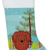 Sale Christmas Tree and Longhair Red Dachshund Christmas Stocking BB1586CS Stockings