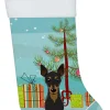 Best Christmas Tree and Min Pin Christmas Stocking BB1612CS Stockings