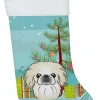 Clearance Christmas Tree and Pekingese Christmas Stocking BB1593CS Stockings