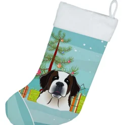 Sale Christmas Tree and Saint Bernard Christmas Stocking BB1618CS Stockings