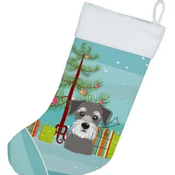New Christmas Tree and Schnauzer Christmas Stocking BB1578CS Stockings