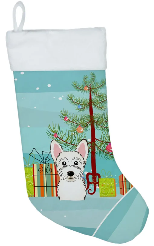 Clearance Christmas Tree and Westie Christmas Stocking BB1598CS Stockings