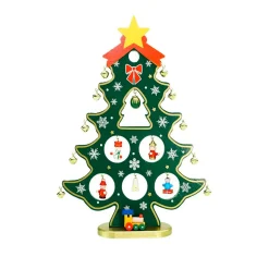Christmas Tree Cut-Out with Miniature Ornaments Decoration - 11.25" Trees