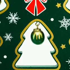 Christmas Tree Cut-Out with Miniature Ornaments Decoration - 11.25" Trees