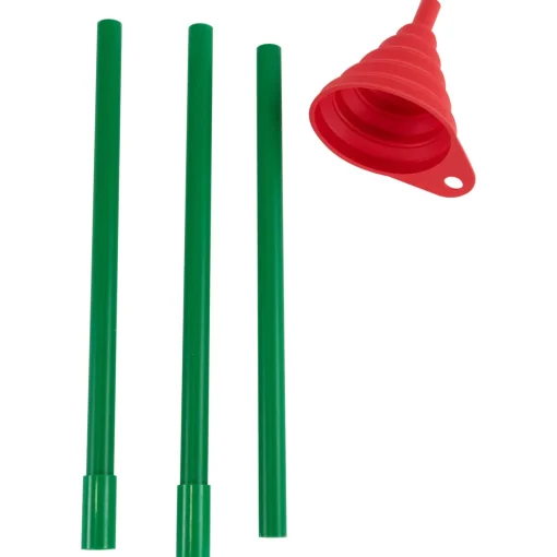 Best Christmas Tree Watering Funnel - 39.5" - Green and Red Bows & Ribbons