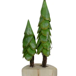 Best Christmas Trees on a Wooden Base Decoration - 9