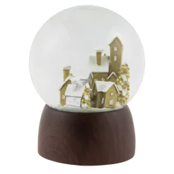 Christmas Village in the Woods Musical Snow Globe - 6.5