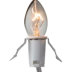 Sale Christmas Village Replacement C7 Single Light Cord, 6' White Wire Replacement Bulbs
