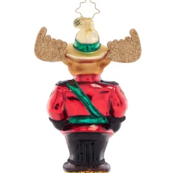Best Mountie Bruce Moose Glass Christmas Ornament 1021494 Collectibles