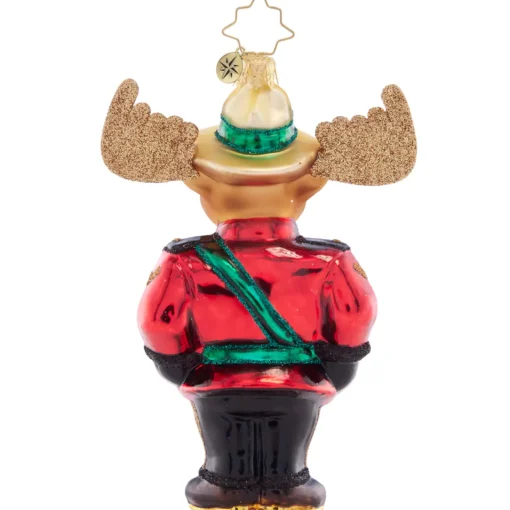 Best Mountie Bruce Moose Glass Christmas Ornament 1021494 Collectibles