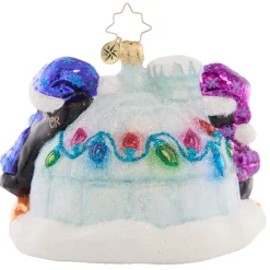 Outlet Welcome Home Igloo Glass Christmas Ornament 1021528 Collectibles