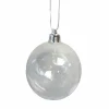 Clearance Clear Shatterproof Christmas Ball Ornament 2.5" (60mm) Glass