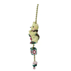 Online Club Pack of 144 Ivory and Pink Bear Christmas Ceiling Fan Lamp Pulls 10" Novelty