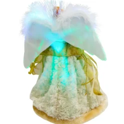 Online Color-Changing Fiber Optic Angel Christmas Tree Topper - 12
