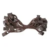 Commercial C9 Christmas Light Socket Set - 25' - Brown - 12" Spacing C7 & C9 Lights