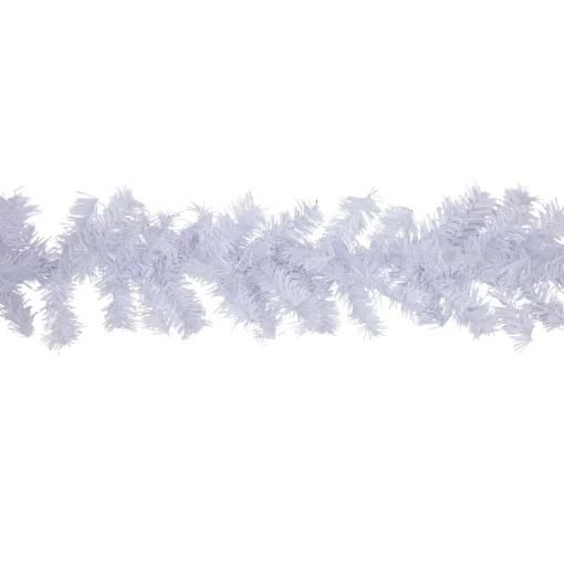 Online Commercial Length White Canadian Pine Artificial Christmas Garland - 100' x 8" - Unlit Colorful