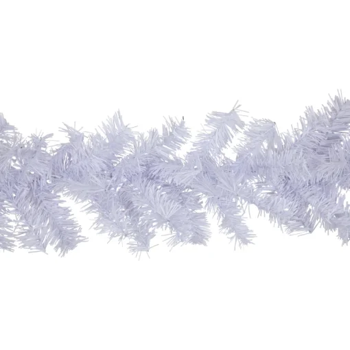 Online Commercial Length White Canadian Pine Artificial Christmas Garland - 100' x 8" - Unlit Colorful