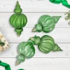 Best Commercial Size Shatterproof 2-Finish Finial Christmas Ornaments - Green -10" - 4ct Commercial