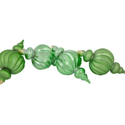 Best Commercial Size Shatterproof 2-Finish Finial Christmas Ornaments - Green -10