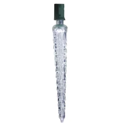 Commercial Steady Burning C7 LED Christmas Icicle Light Bulb - Cool White - 7" Icicles