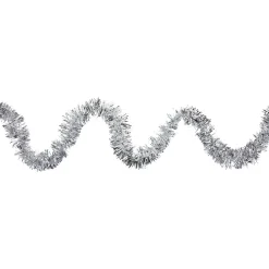 Online Commercial Tinsel Foil Christmas Garland - 50' x 2.5" - Silver - Unlit Commercial