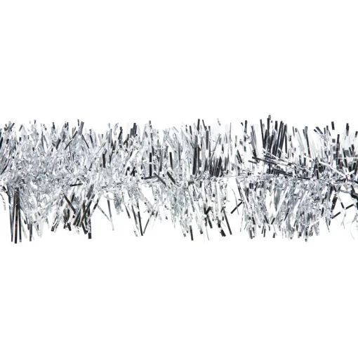 Online Commercial Tinsel Foil Christmas Garland - 50' x 2.5" - Silver - Unlit Commercial