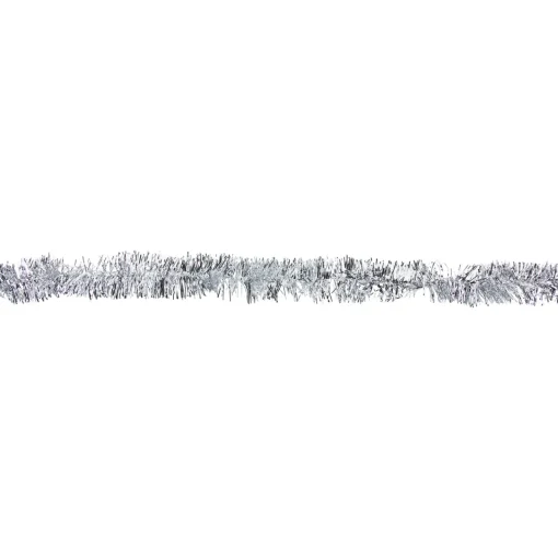 Online Commercial Tinsel Foil Christmas Garland - 50' x 2.5" - Silver - Unlit Commercial