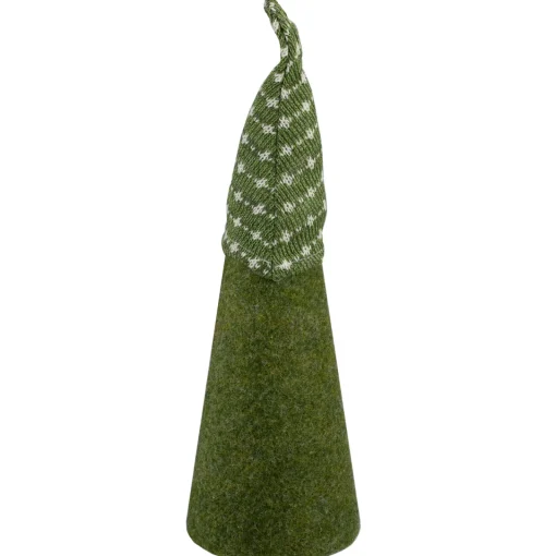 Cone Gnome Christmas Figure - 14" - Green and White Gnomes