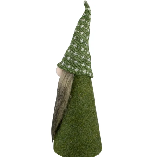 Cone Gnome Christmas Figure - 14" - Green and White Gnomes