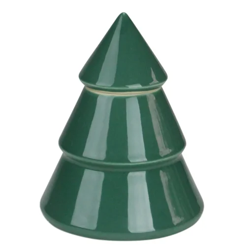 Best Contemporary Ceramic Christmas Tree Container - 6.25" - Green Trees