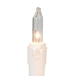 Sale 100-Count Blue & Clear Mini Christmas Lights - 21.5ft, White Wire Incandescent