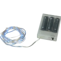 New 50-Count Blue LED Micro Fairy Christmas Lights - 16ft, Copper Wire Fairys