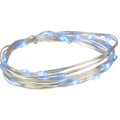 Sale 20-Count Blue LED Micro Fairy Christmas Lights - 6ft, Copper Wire Fairys