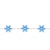 Online 20-Count Blue Snowflake LED Christmas Fairy Lights, 6ft Copper Wire Fairys