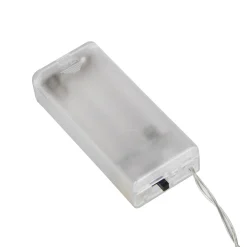 Best 10-Count B/O Warm White LED Pom Pom Garland Christmas Lights - 3' Clear Wire Battery Operated