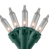 Clearance 450-Count Clear Mini Christmas Light Set - 92' Green Wire Incandescent