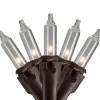Best 300-Count Clear Mini Christmas Light Set, 149.6ft Brown Wire Incandescent