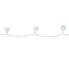 Best 40-Count Cool White Iridescent Snowball LED Christmas Lights - 19.2 ft White Wire Fairys