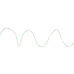 Hot 50-Count Green LED Micro Fairy Christmas Lights - 16ft, Copper Wire Fairys