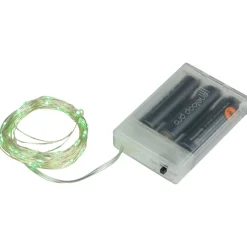 Hot 50-Count Green LED Micro Fairy Christmas Lights - 16ft, Copper Wire Fairys