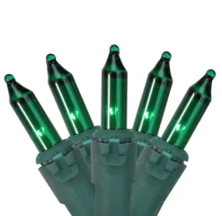 New 150-Count Green Mini Incandescent Net Style Christmas Lights - 6ft Green Wire Net Lights