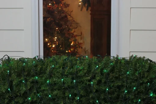 New 150-Count Green Mini Incandescent Net Style Christmas Lights - 6ft Green Wire Net Lights