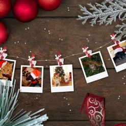 New 10-Count LED Mini Reindeer Christmas Fairy Lights, 5.25ft, Copper Wire Fairys