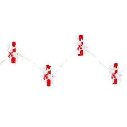 New 10-Count LED Mini Reindeer Christmas Fairy Lights, 5.25ft, Copper Wire Fairys