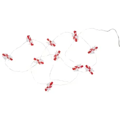 New 10-Count LED Mini Reindeer Christmas Fairy Lights, 5.25ft, Copper Wire Fairys